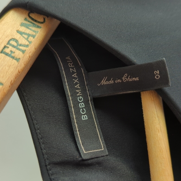 BCBG MaxAzria Black Tulle Ruffle Mini Dress size 2 Formal Party Flirty Fun Short - Picture 9 of 12